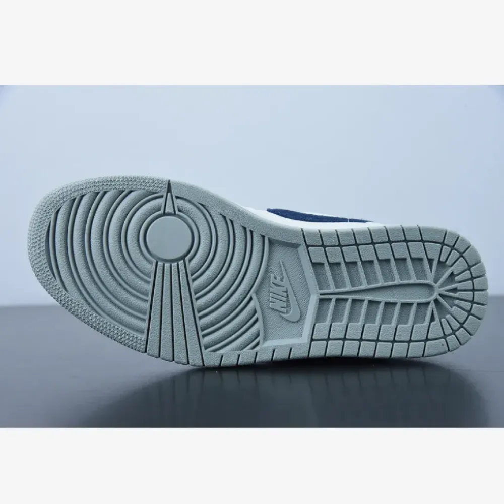 Air Jordan 1 Mid Paris White/Grey-Navy-Red  DR8038-100