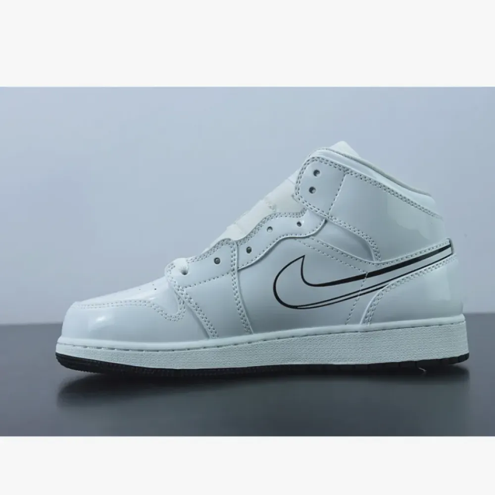 Air Jordan 1 Mid ‘Schematic’ White/Black  DQ1864-100