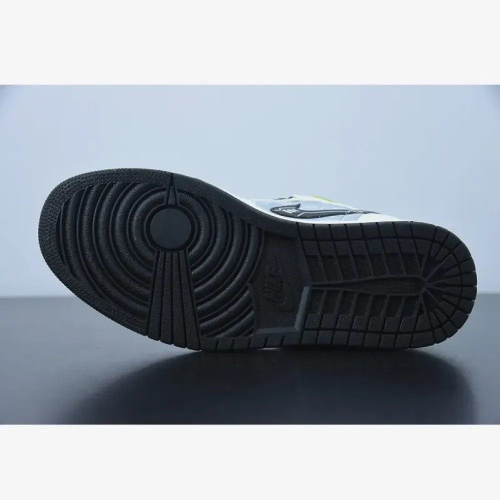 Custom Air Jordan 1 Mid OG ’Video Game’ White Grey Black