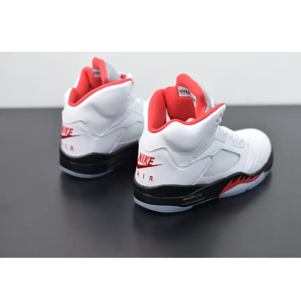 Air Jordan 5 Fire Red 3M Silver Tongue  DA1911-102