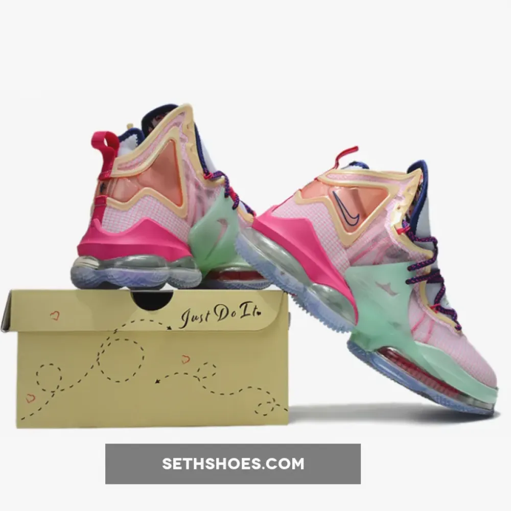 Nike LeBron 19 ‘Valentine’s Day’ Pink/Green-Purple  DH8460-900