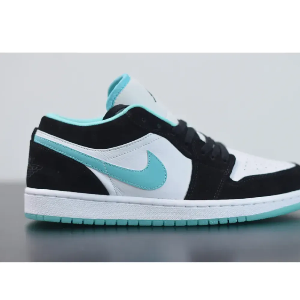 Air Jordan 1 Low White/Black-Island Green  CQ9828-131