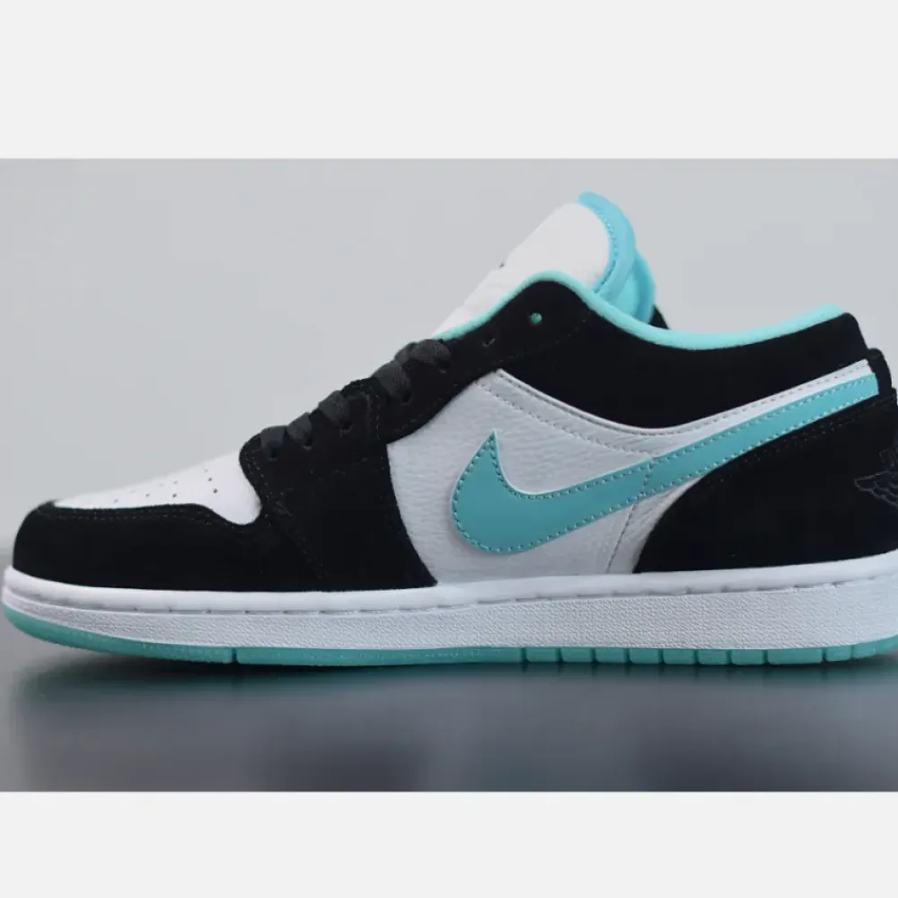 Air Jordan 1 Low White/Black-Island Green  CQ9828-131