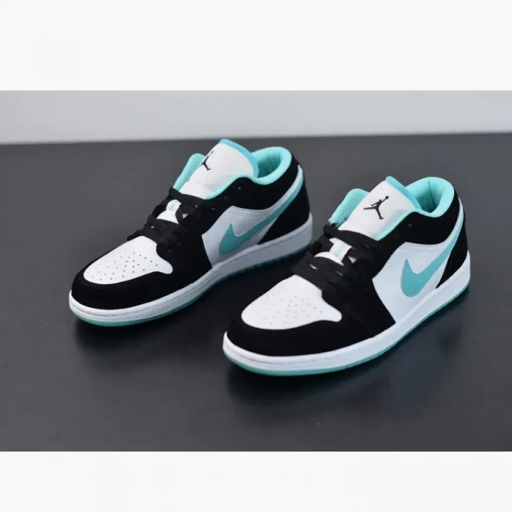 Air Jordan 1 Low White/Black-Island Green  CQ9828-131