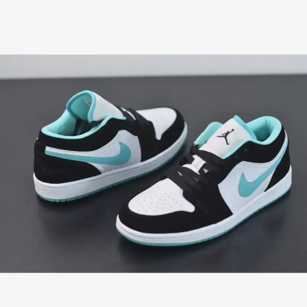 Air Jordan 1 Low White/Black-Island Green  CQ9828-131