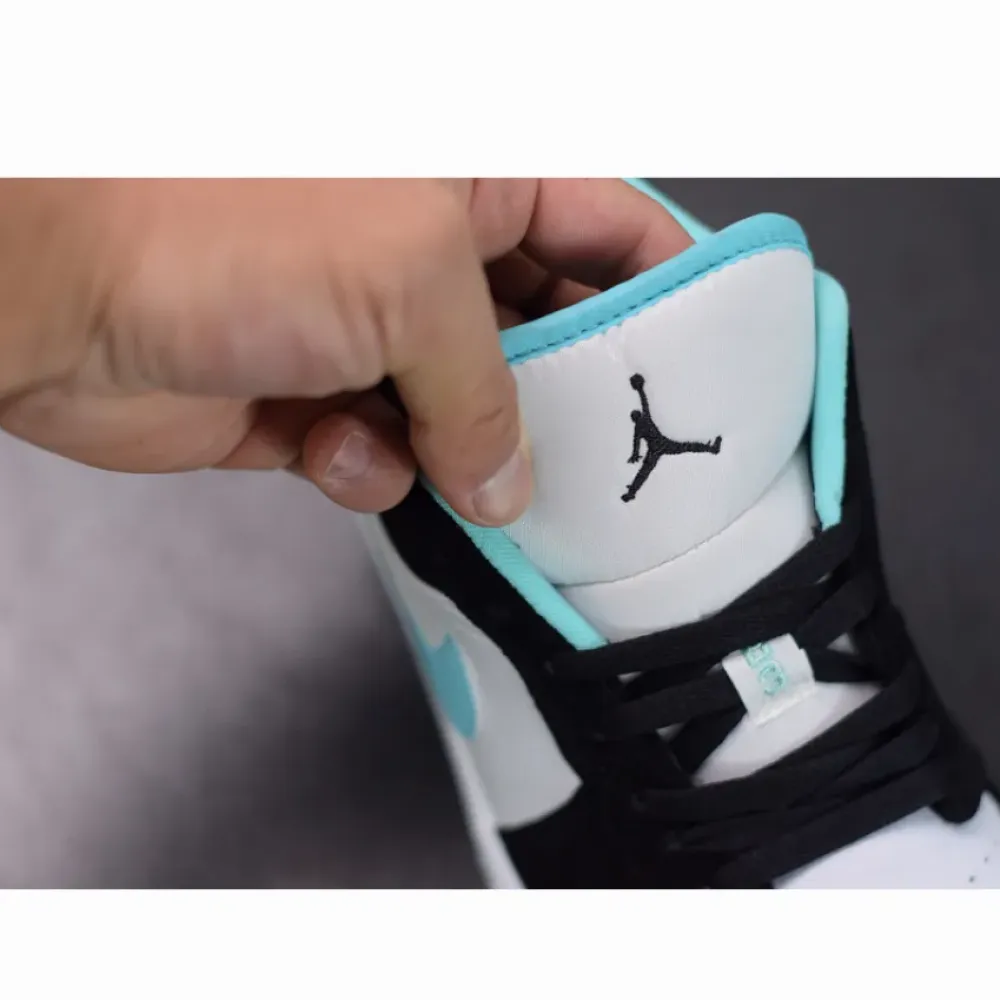 Air Jordan 1 Low White/Black-Island Green  CQ9828-131