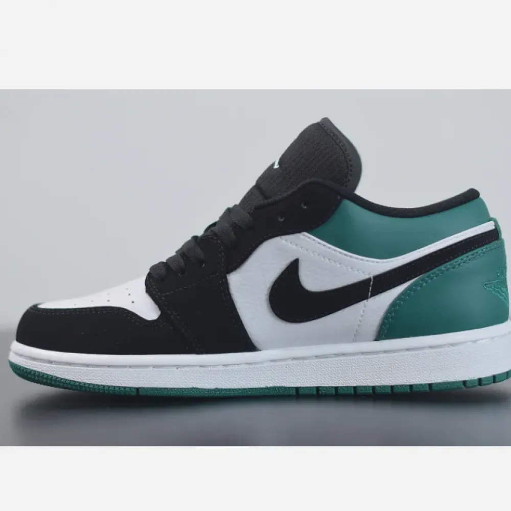 Air Jordan 1 Low White/Black-Mystic Green  553558-113