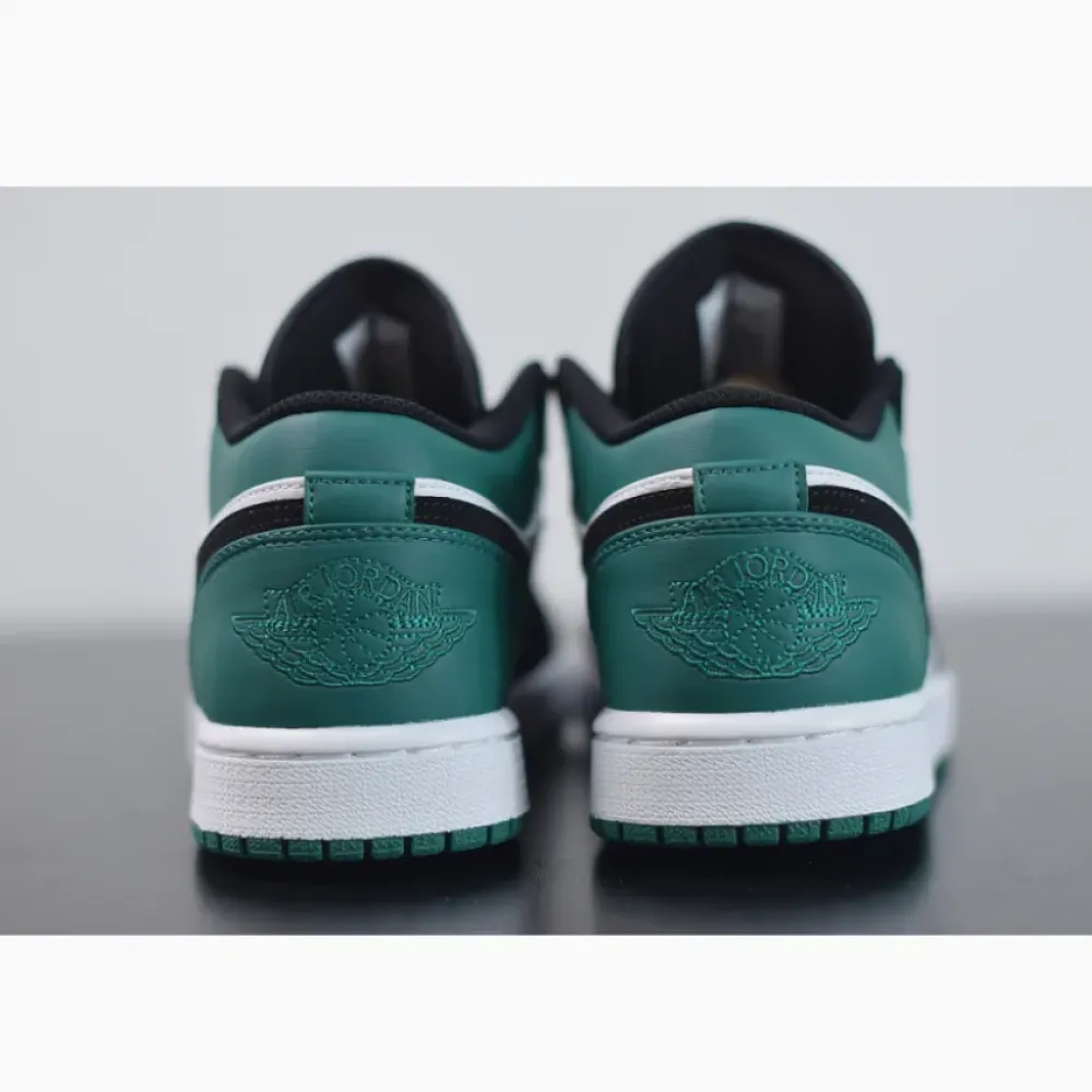 Air Jordan 1 Low White/Black-Mystic Green  553558-113