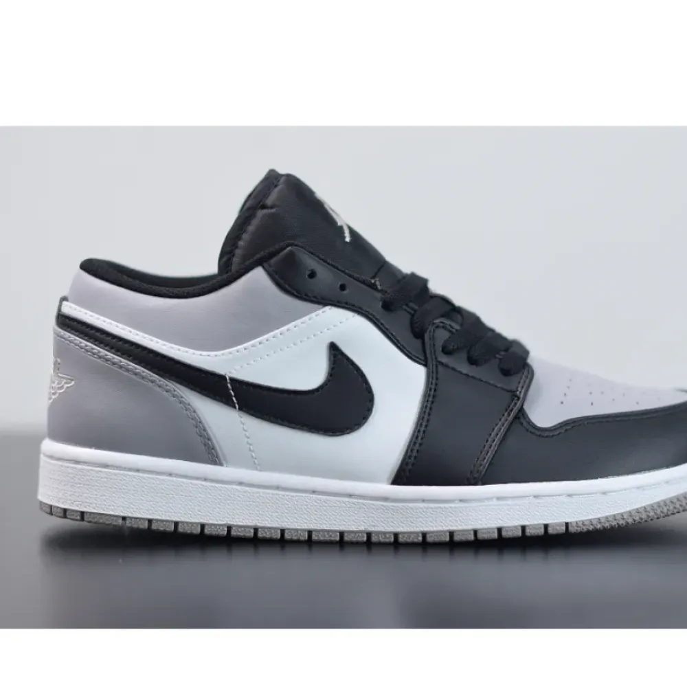 Air Jordan 1 Low White/Atmosphere-Black  553558-110