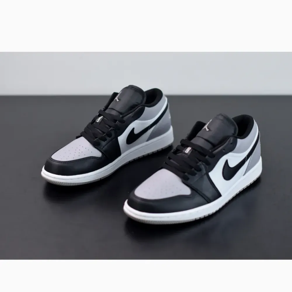 Air Jordan 1 Low White/Atmosphere-Black  553558-110