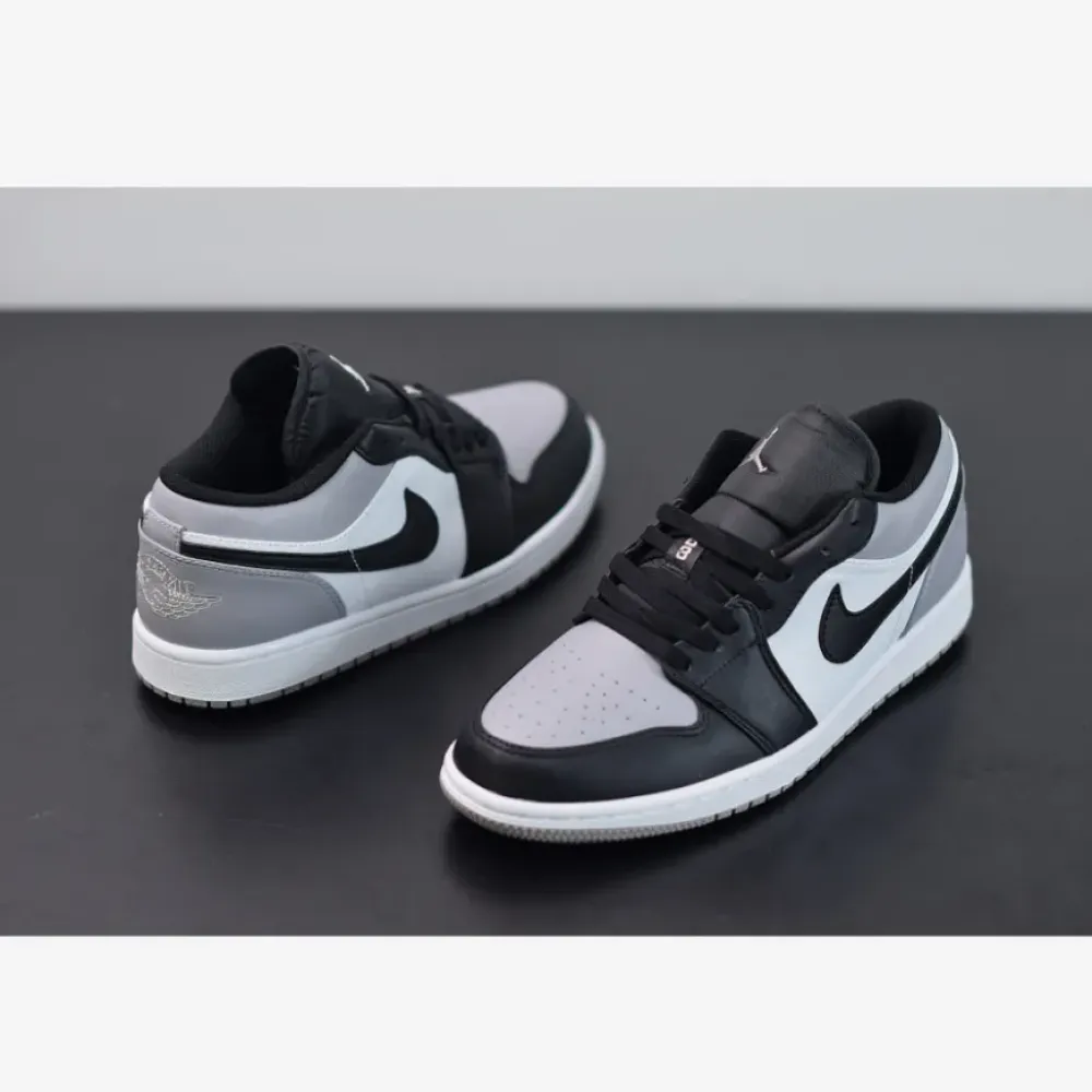 Air Jordan 1 Low White/Atmosphere-Black  553558-110