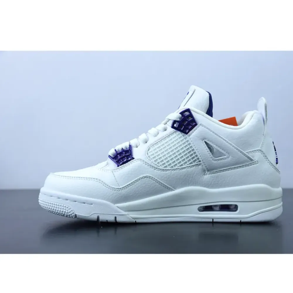 Air Jordan 4 Retro “Metallic Purple” White/Court Purple  CT8527-115