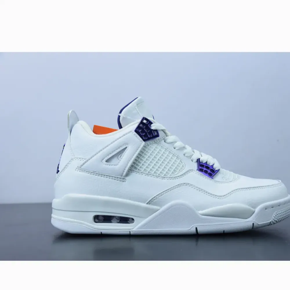 Air Jordan 4 Retro “Metallic Purple” White/Court Purple  CT8527-115