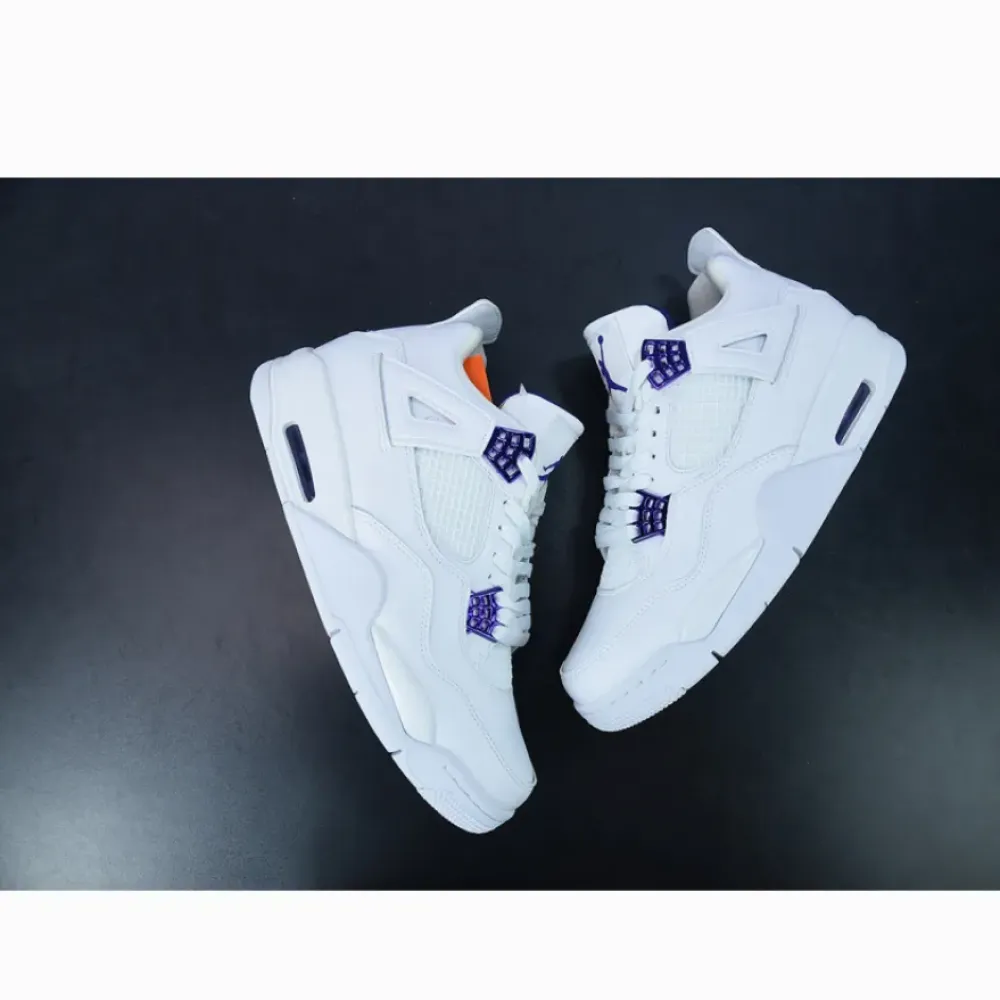 Air Jordan 4 Retro “Metallic Purple” White/Court Purple  CT8527-115