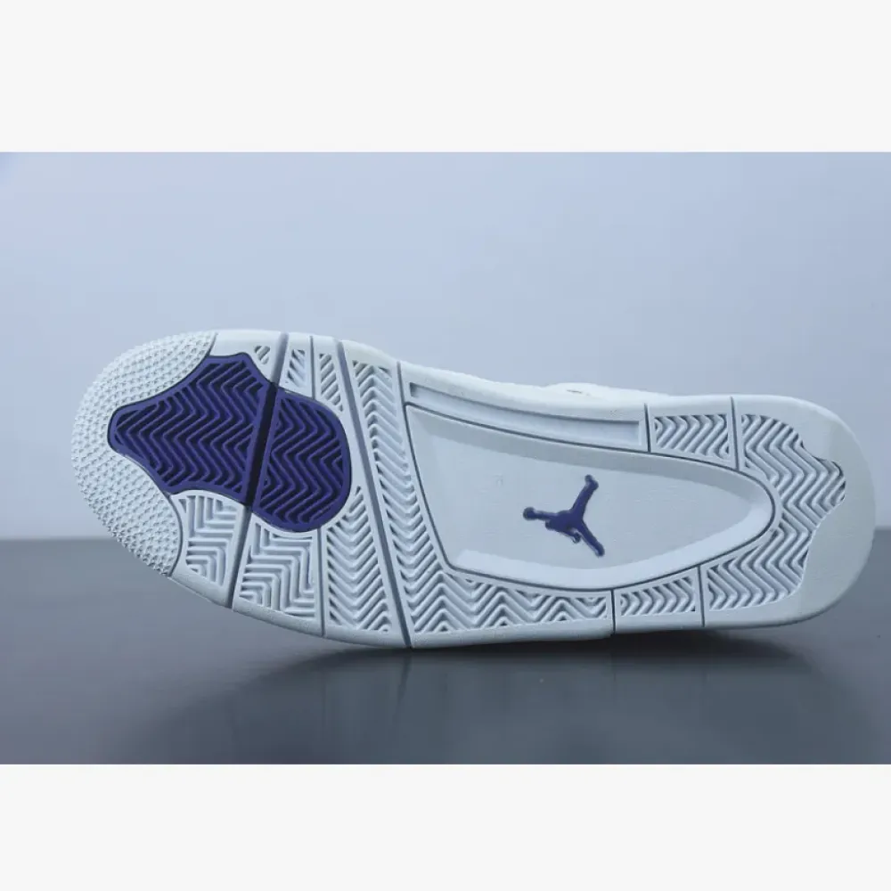 Air Jordan 4 Retro “Metallic Purple” White/Court Purple  CT8527-115