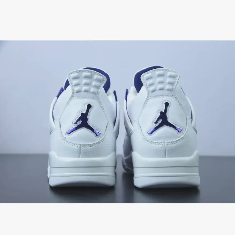 Air Jordan 4 Retro “Metallic Purple” White/Court Purple  CT8527-115