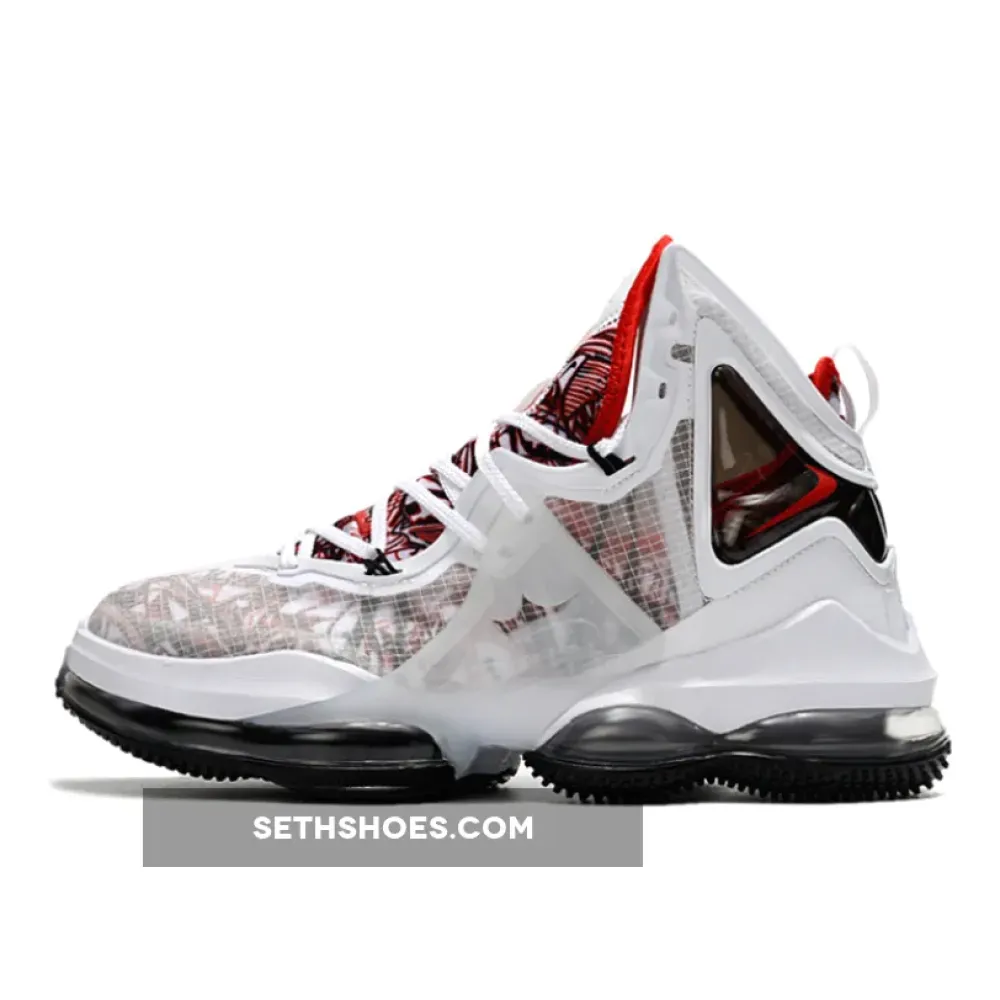Nike LeBron 19 “Sketch” White Red Black DC9340-101