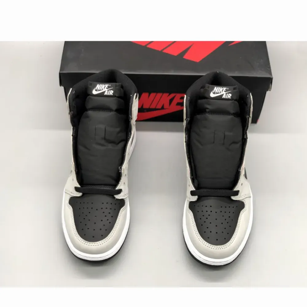 Air Jordan 1 High OG “Shadow 2.0” Black/Light Smoke Grey-White  555088-035