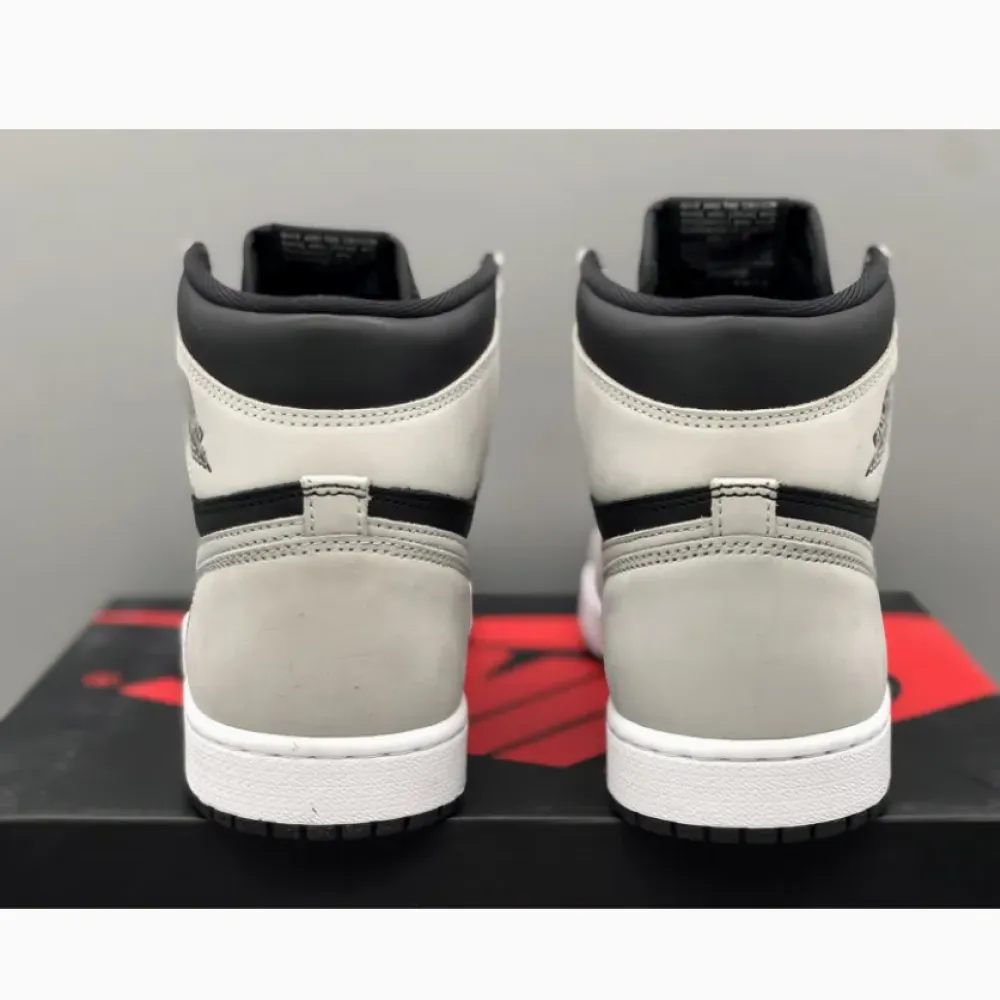 Air Jordan 1 High OG “Shadow 2.0” Black/Light Smoke Grey-White  555088-035