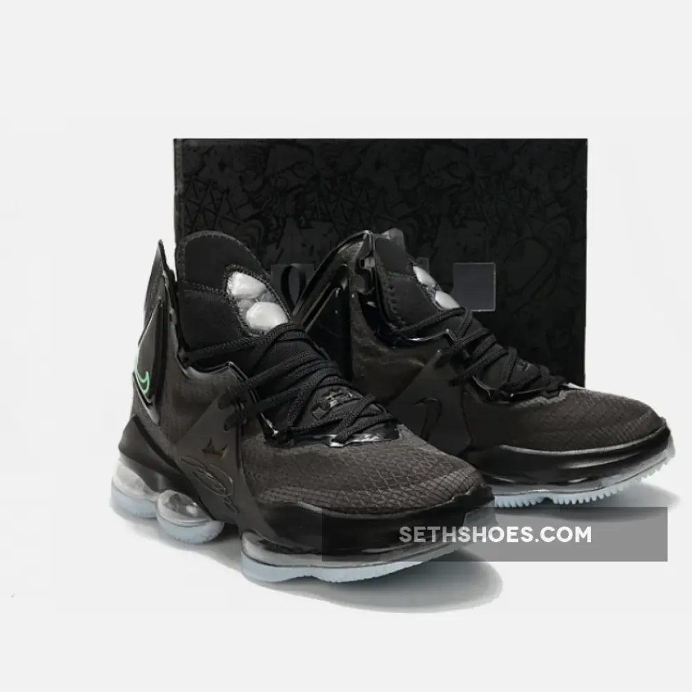 Nike LeBron 19 Black Aqua  DC9340-003
