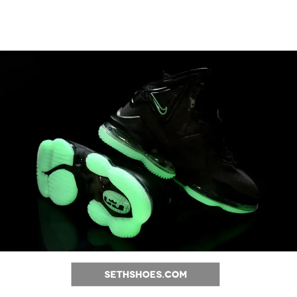 Nike LeBron 19 Black Aqua  DC9340-003