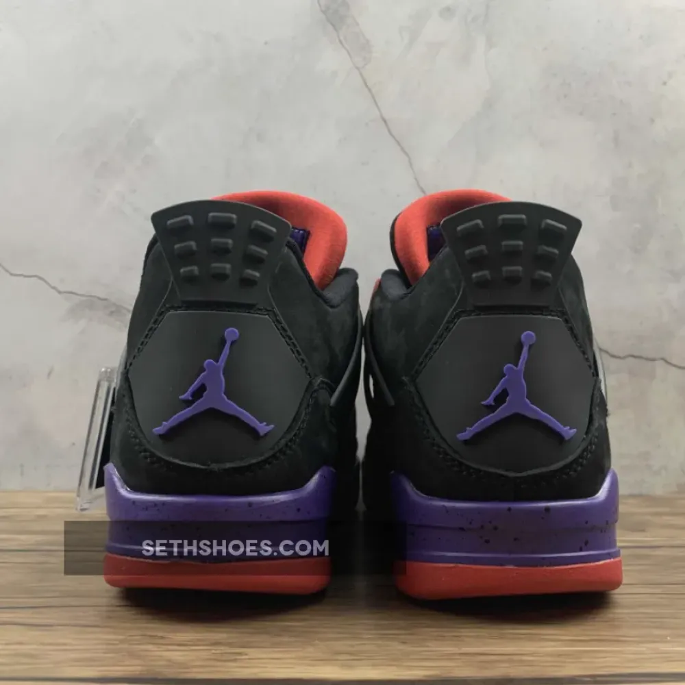 Air Jordan 4 “Raptors” Black/University Red-Court Purple  AQ3816-065