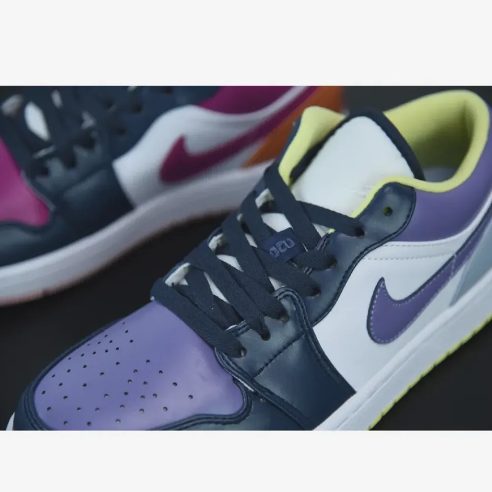 Mismatched Air Jordan 1 Low Purple Magenta  DJ4342-400
