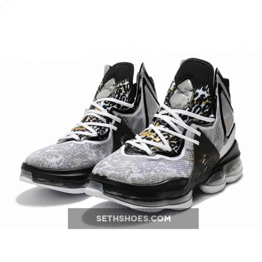 Nike LeBron 19 Leopard Grey/Black  DC9340-100