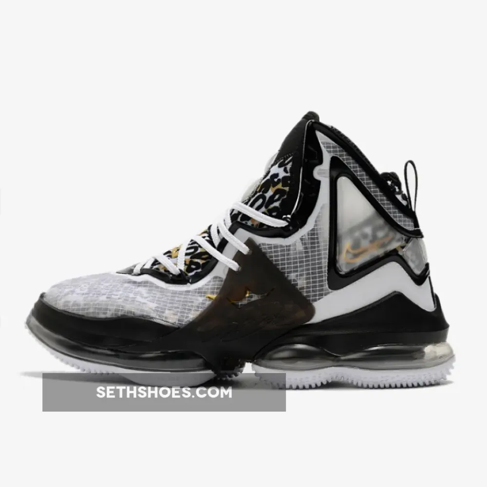 Nike LeBron 19 Leopard Grey/Black  DC9340-100