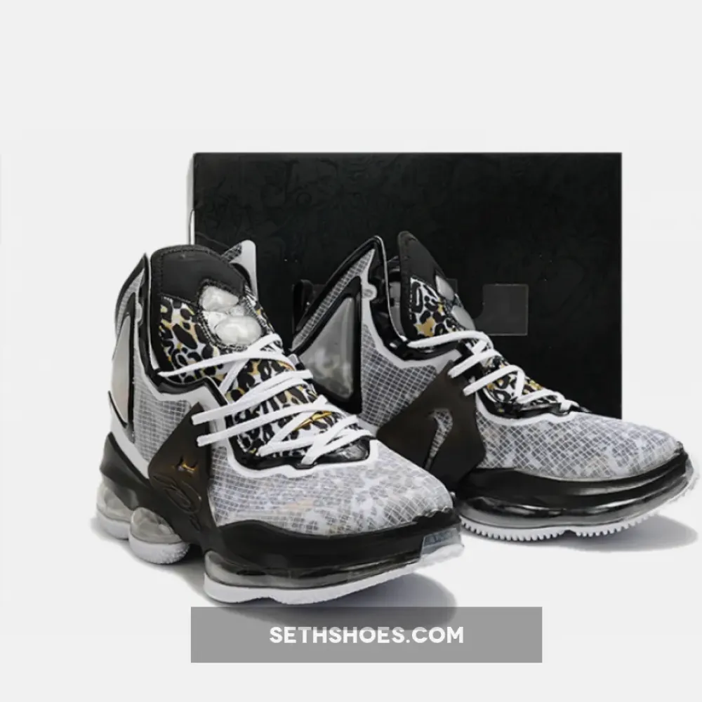 Nike LeBron 19 Leopard Grey/Black  DC9340-100