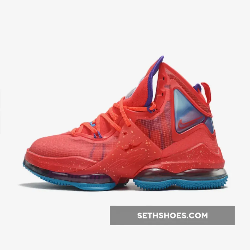 Nike LeBron 19 ‘King’s Crown’ Siren Red/Laser Blue  DC9340-600