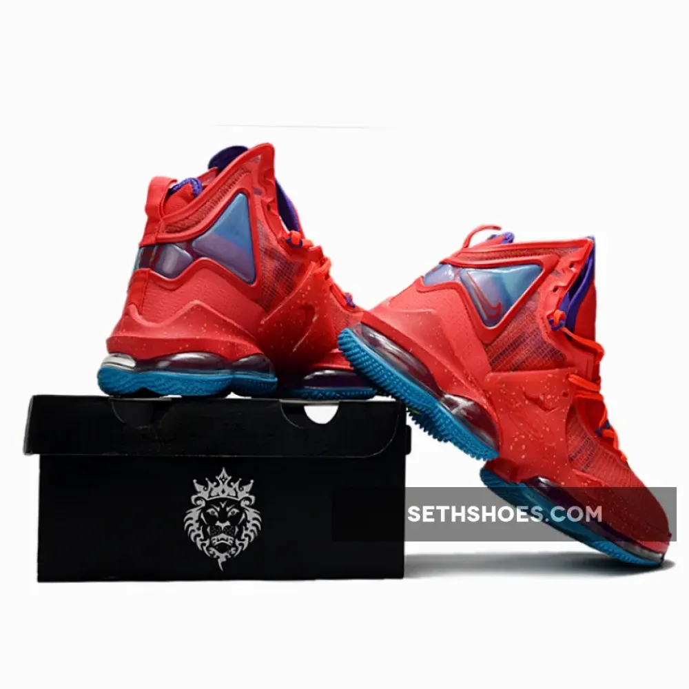 Nike LeBron 19 ‘King’s Crown’ Siren Red/Laser Blue  DC9340-600