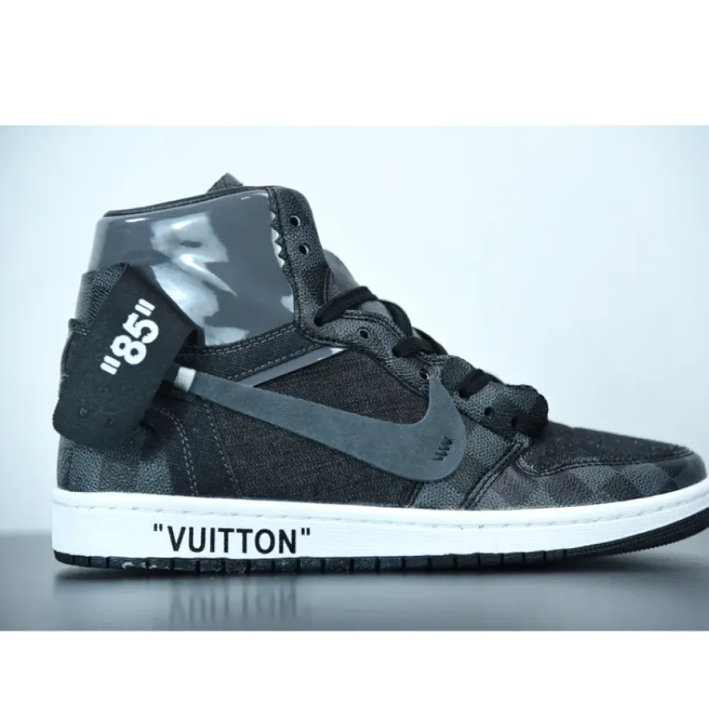 OFF–WHITE x Air Jordan 1 Custom Black by Ceeze