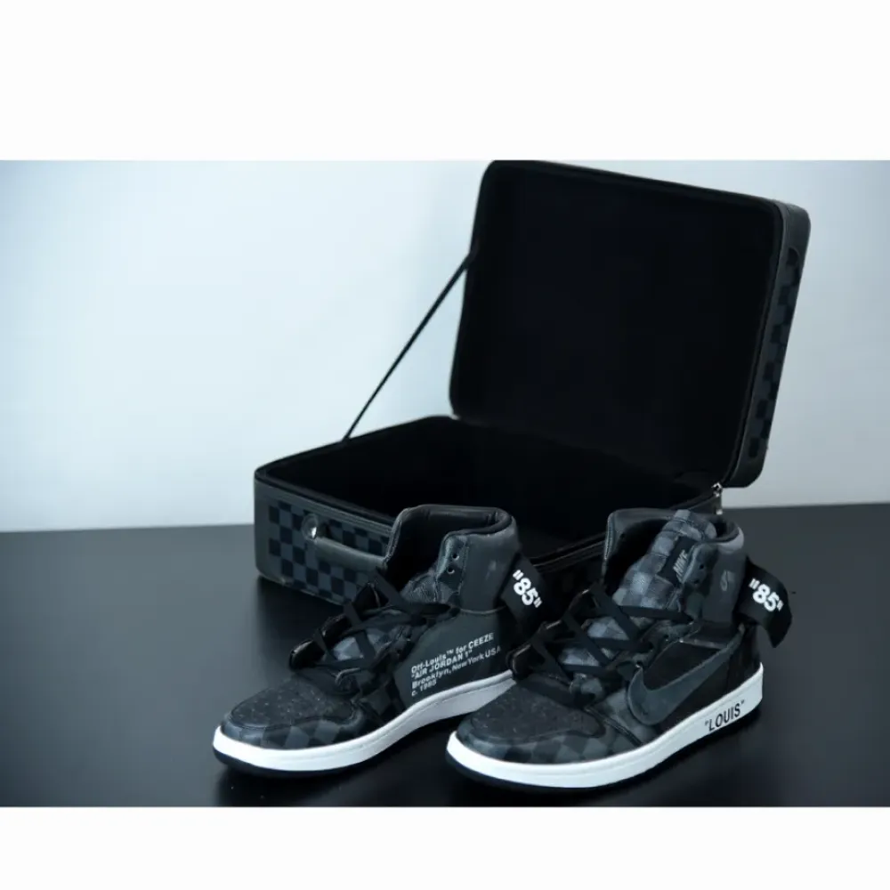 OFF–WHITE x Air Jordan 1 Custom Black by Ceeze