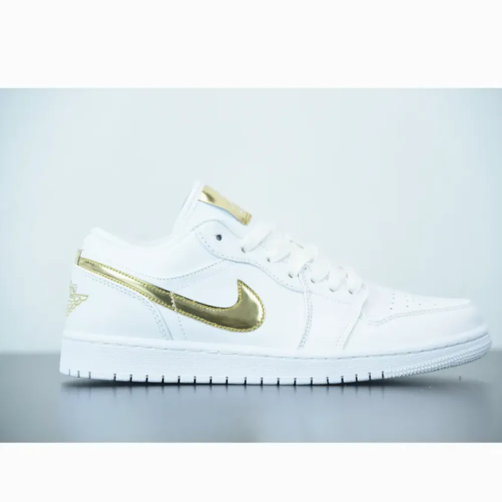 Air Jordan 1 Low White Metallic Gold  CZ4776-100