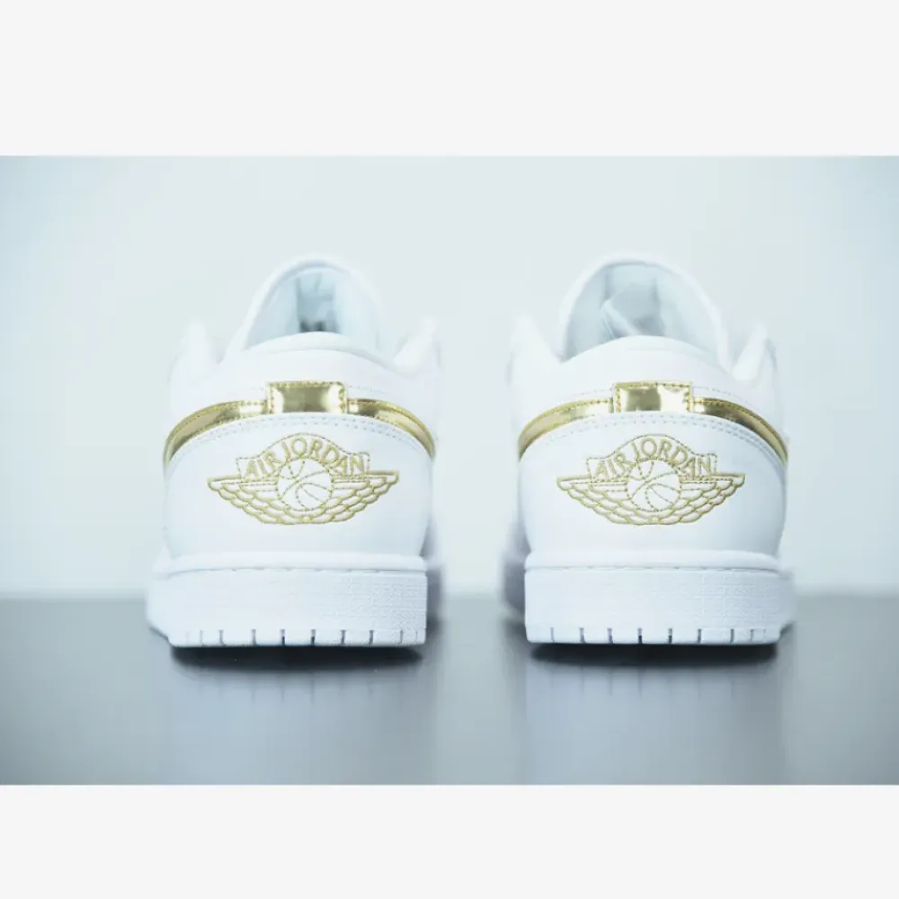 Air Jordan 1 Low White Metallic Gold  CZ4776-100