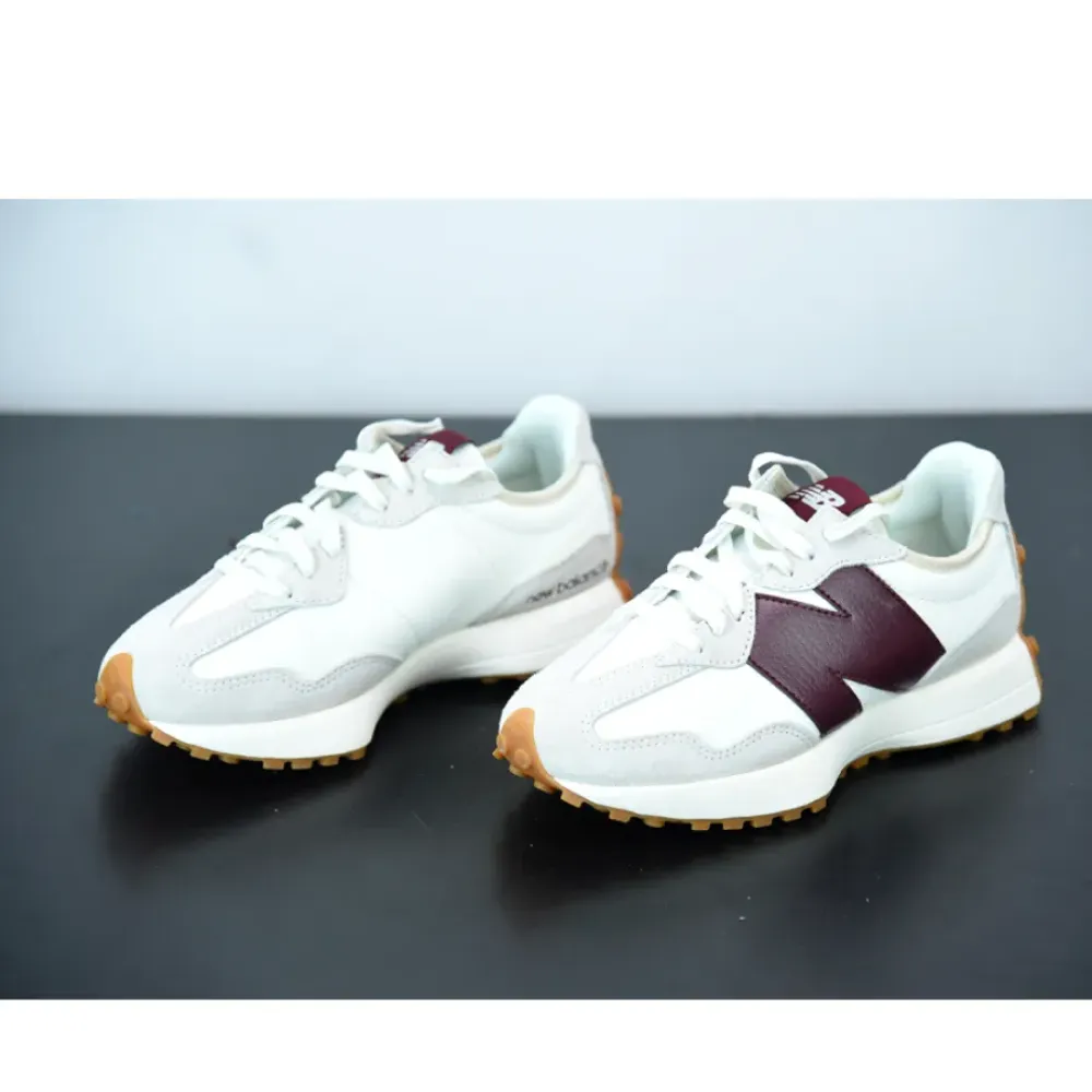 STAUD x New Balance 327 White Grey Brown WS327KA