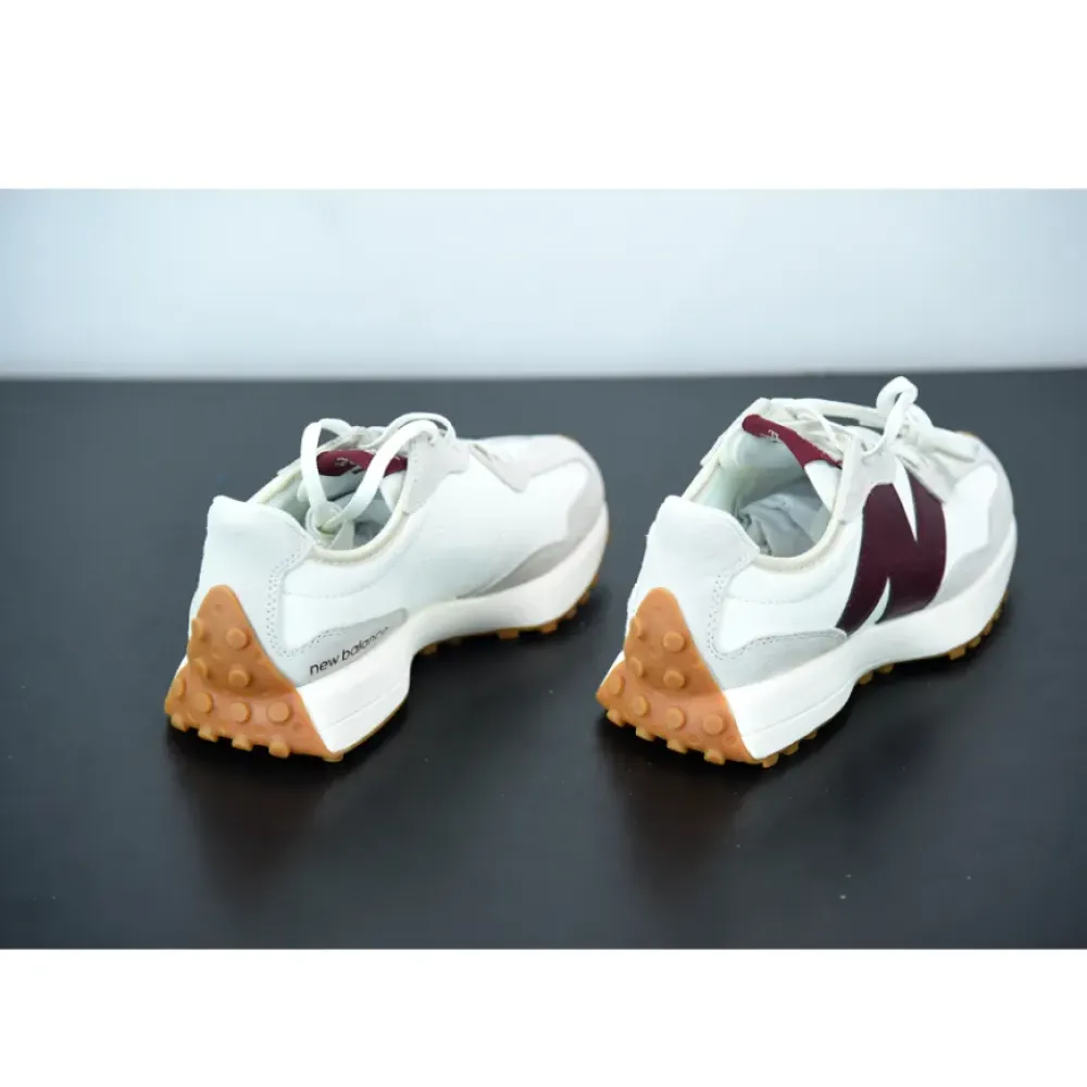 STAUD x New Balance 327 White Grey Brown WS327KA