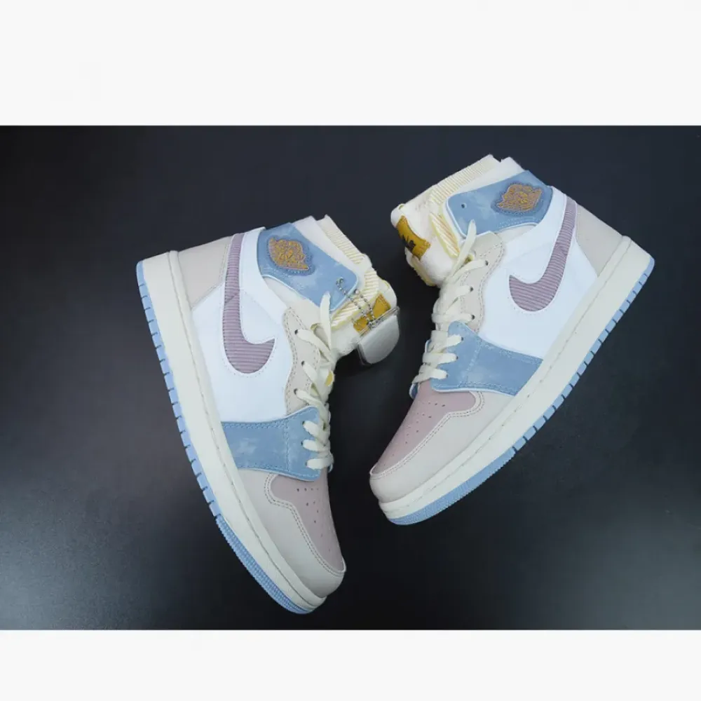 Air Jordan 1 Zoom CMFT Pink Oxford/Plum Fog-White  DQ5092-651