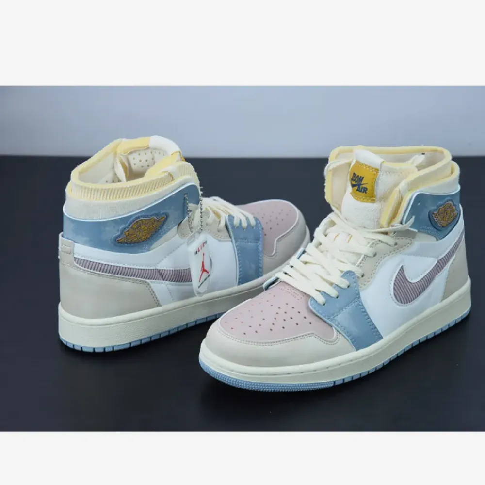 Air Jordan 1 Zoom CMFT Pink Oxford/Plum Fog-White  DQ5092-651
