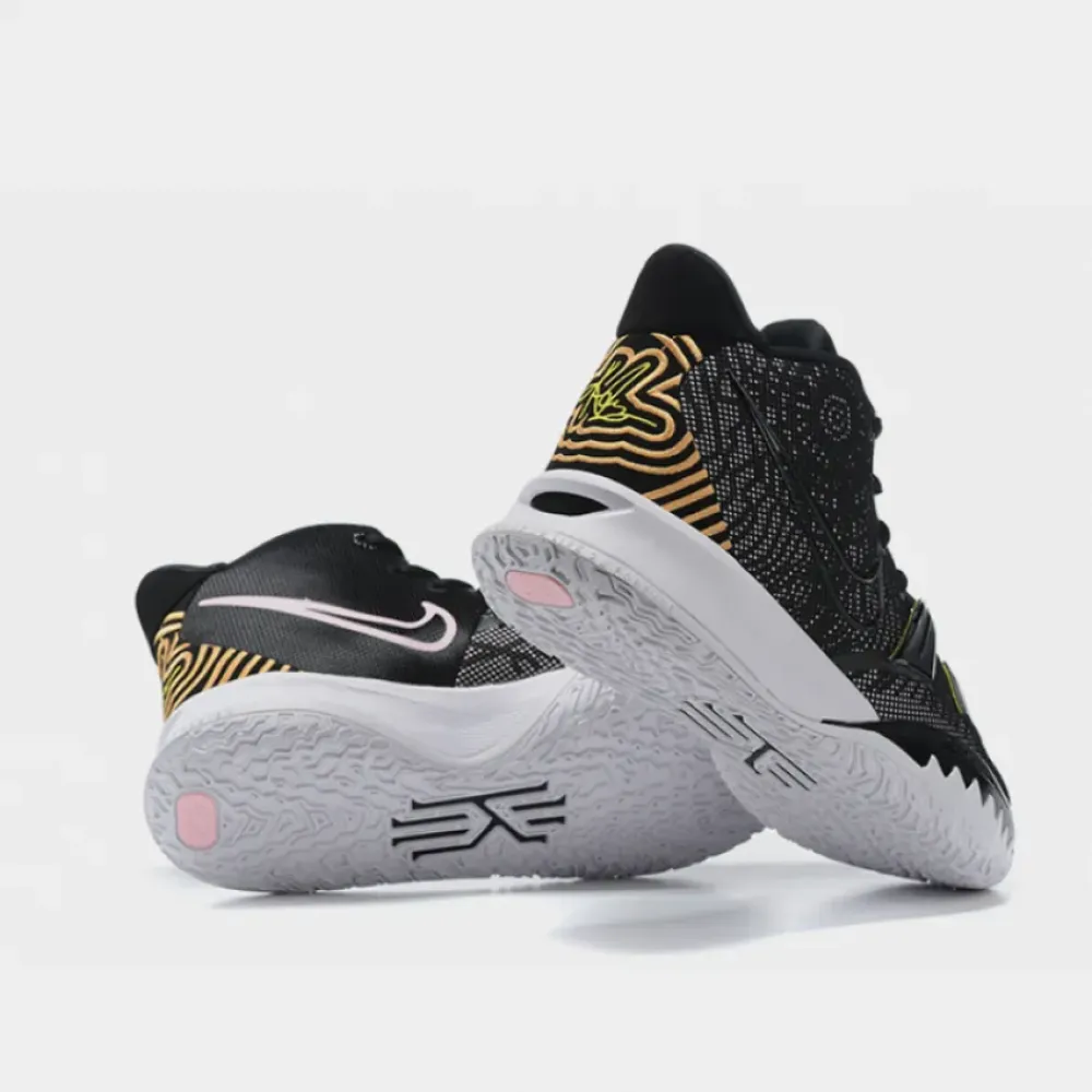 Nike Kyrie 7 ‘Embroidered Heels’ Black Yellow Pink CQ9326-005