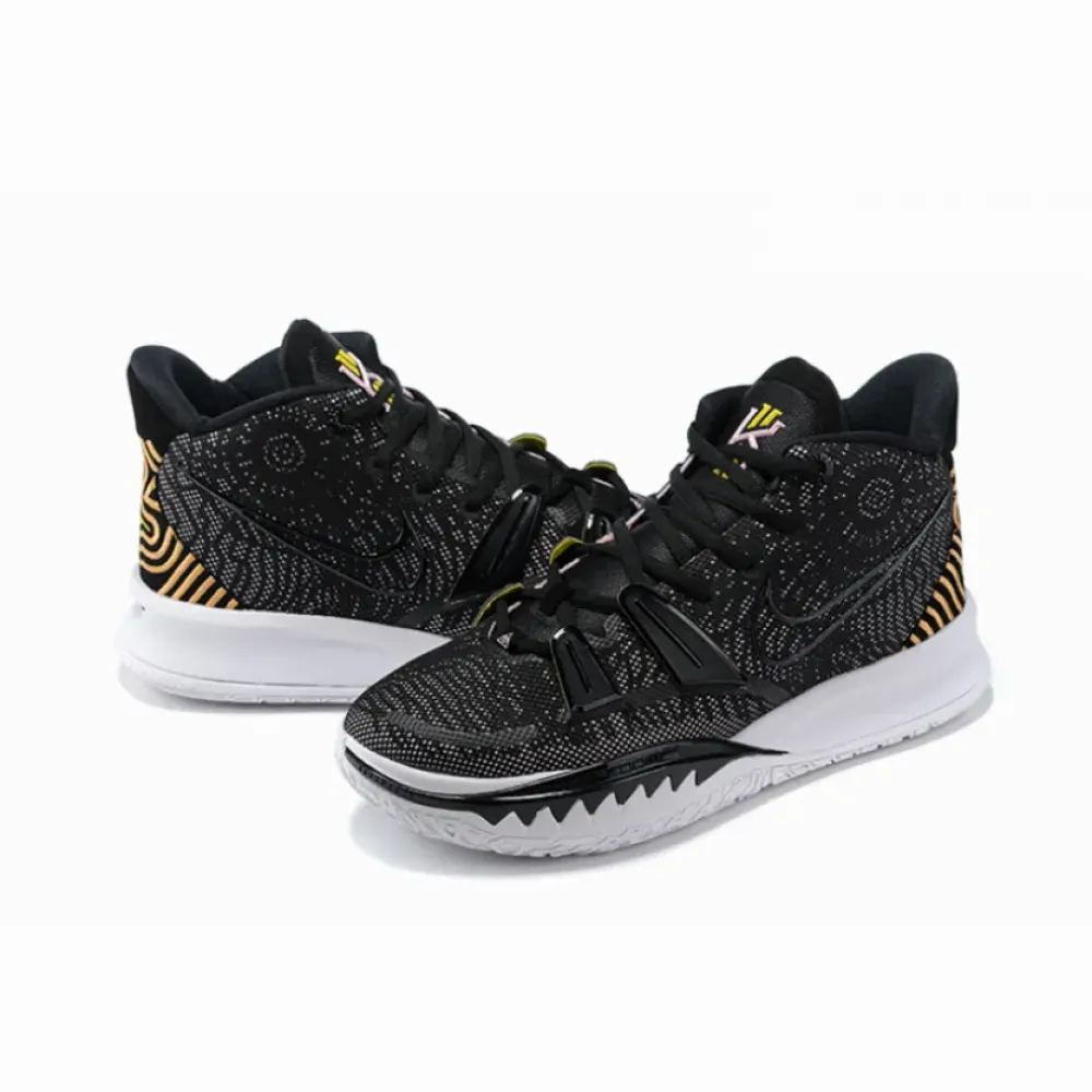 Nike Kyrie 7 ‘Embroidered Heels’ Black Yellow Pink CQ9326-005