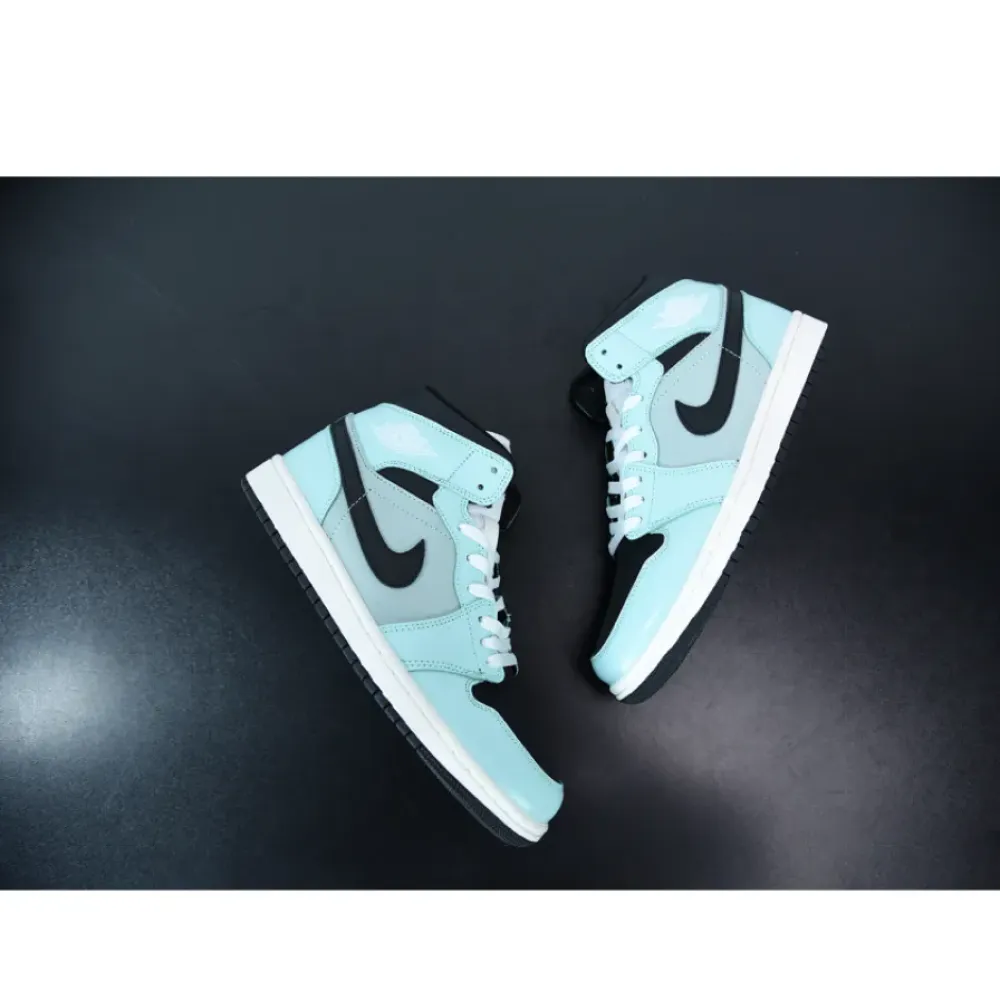 Air Jordan 1 Mid Mint Green Black