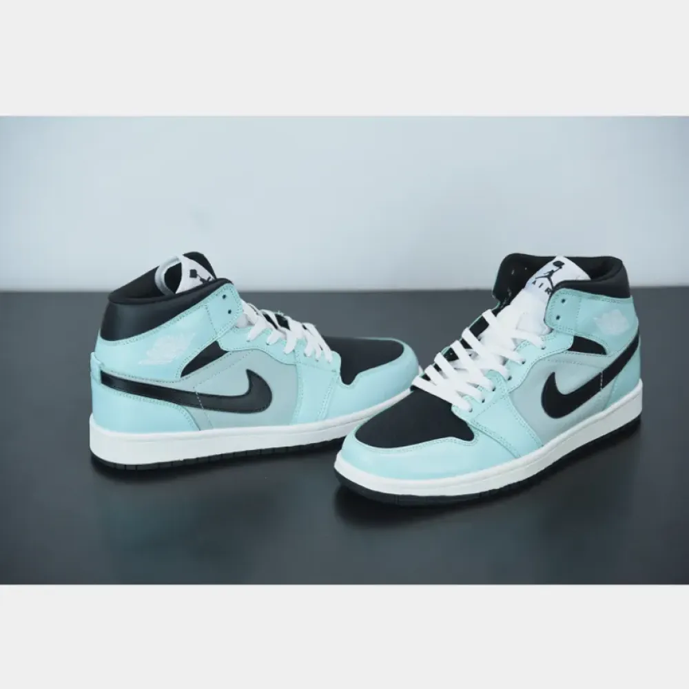Air Jordan 1 Mid Mint Green Black