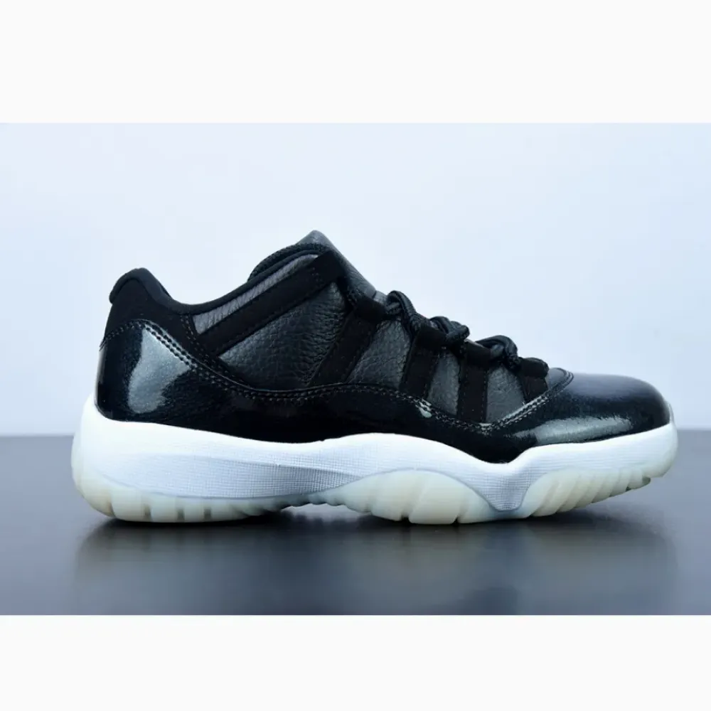 Air Jordan 11 Low “72-10” Black/Gym Red-White-Sail  AV2187-001