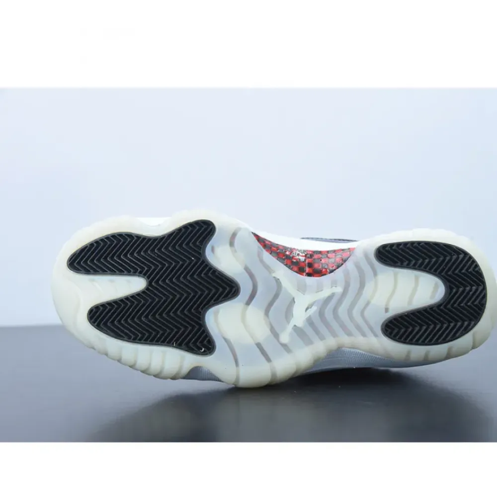 Air Jordan 11 Low “72-10” Black/Gym Red-White-Sail  AV2187-001
