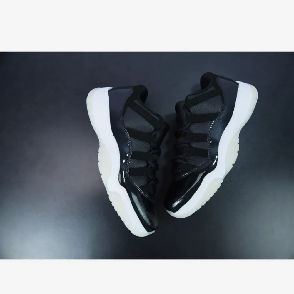 Air Jordan 11 Low “72-10” Black/Gym Red-White-Sail  AV2187-001