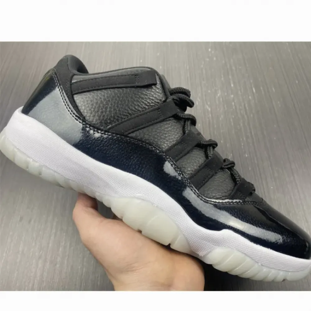 Air Jordan 11 Low “72-10” Black/Gym Red-White-Sail  AV2187-001