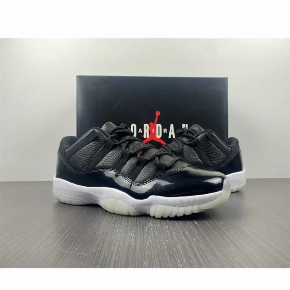 Air Jordan 11 Low “72-10” Black/Gym Red-White-Sail  AV2187-001
