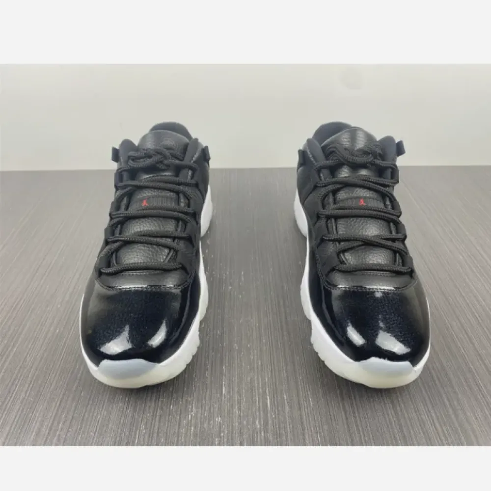 Air Jordan 11 Low “72-10” Black/Gym Red-White-Sail  AV2187-001